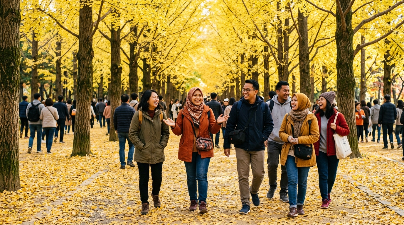 Dokumentasi Tour Korea Nami Island